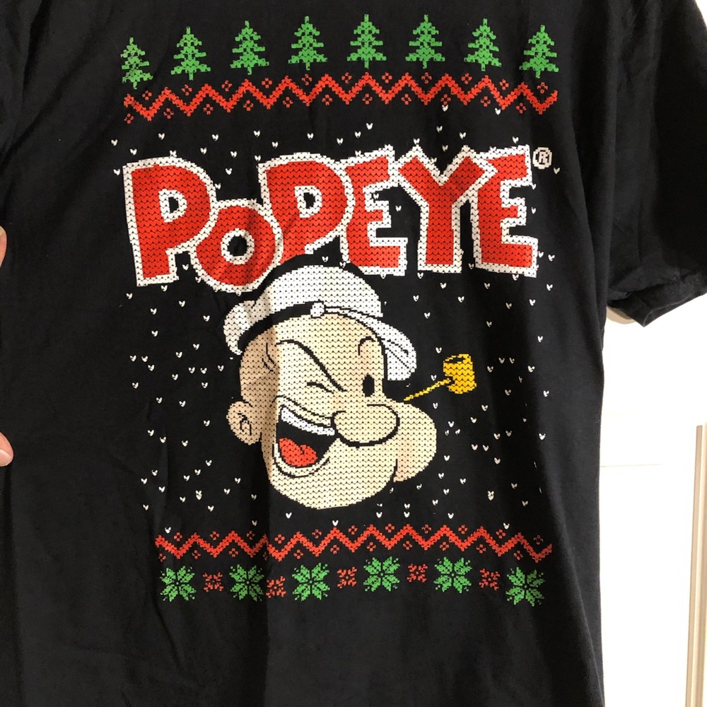 NWOT Popeye Xmas tee - Picture 2 of 3